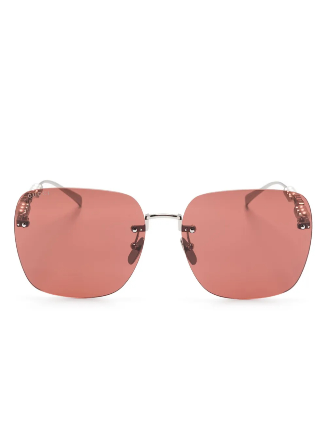 

Солнцезащитные очки 1923SA Gucci Eyewear, серебряный