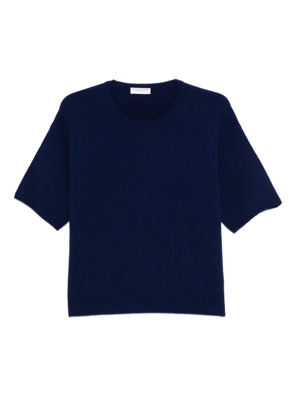 

Вязаная футболка с короткими рукавами Majestic Filatures, синий