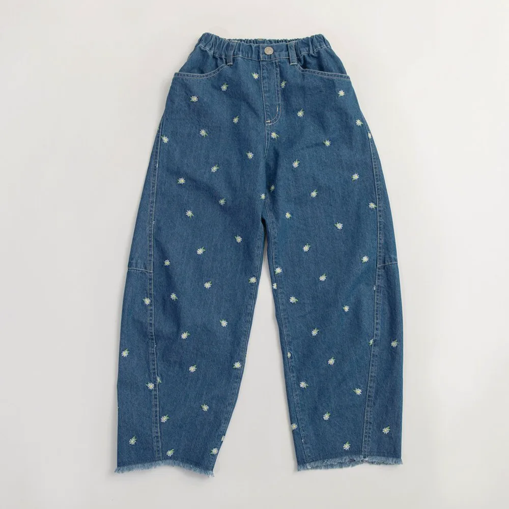 Джинсовые брюки с цветочной вышивкой Branshes, blue — фото 2
