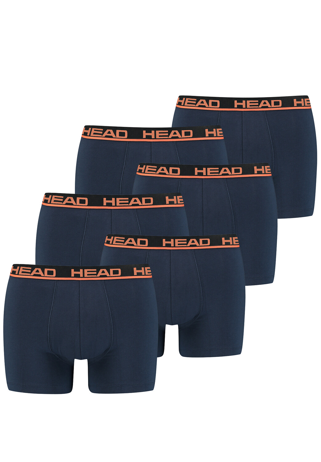 

Боксеры HEAD Boxershorts Head Basic Boxer 6P, цвет 010 - Blue / Orange