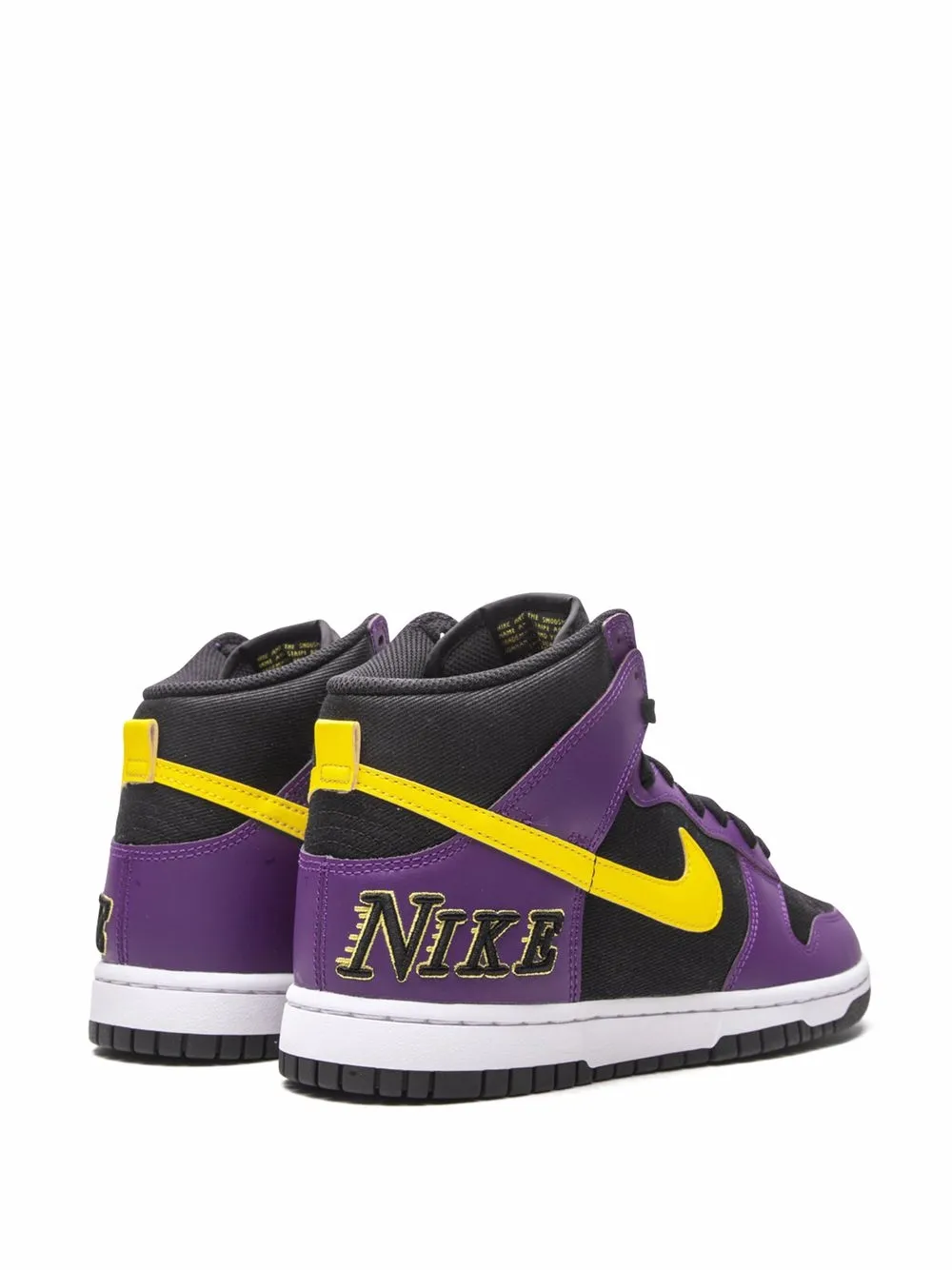 Кроссовки Dunk High Lakers Nike, черный — фото 3