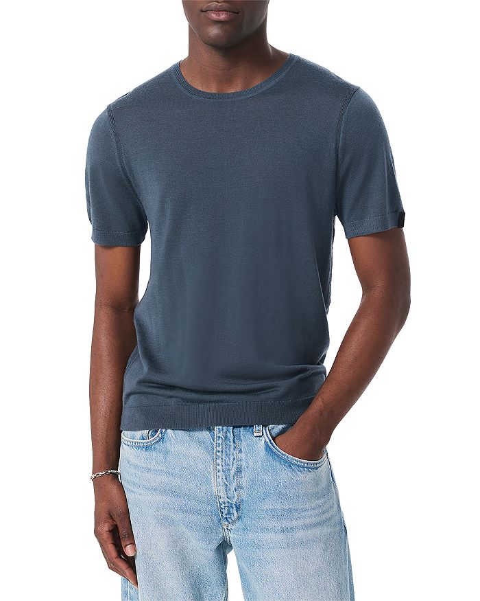 

Aulton Slim Fit Knit Tee – Футболка Aulton облегающего кроя rag & bone, серый