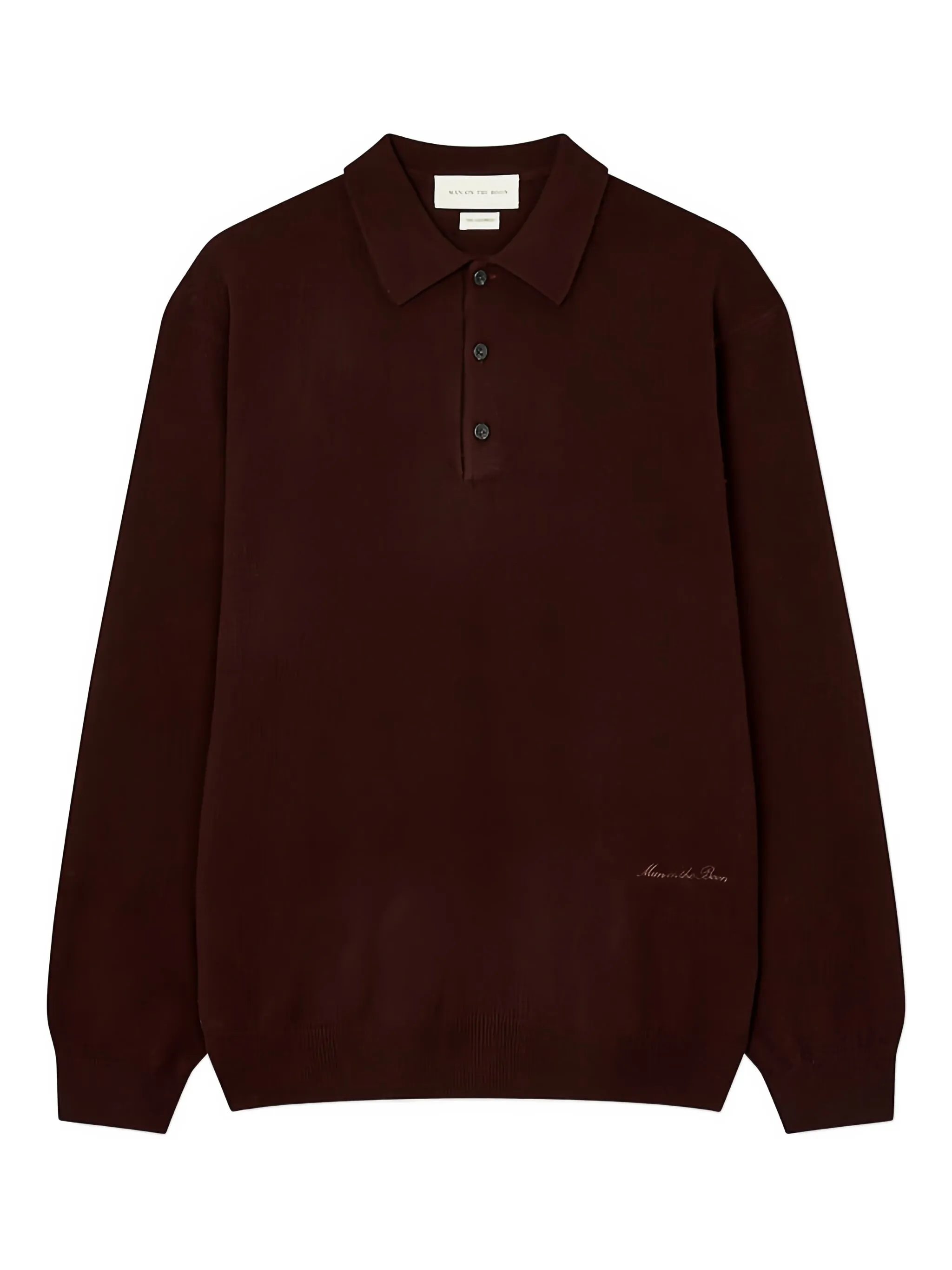 

Вязаная рубашка поло Man On The Boon., коричневый