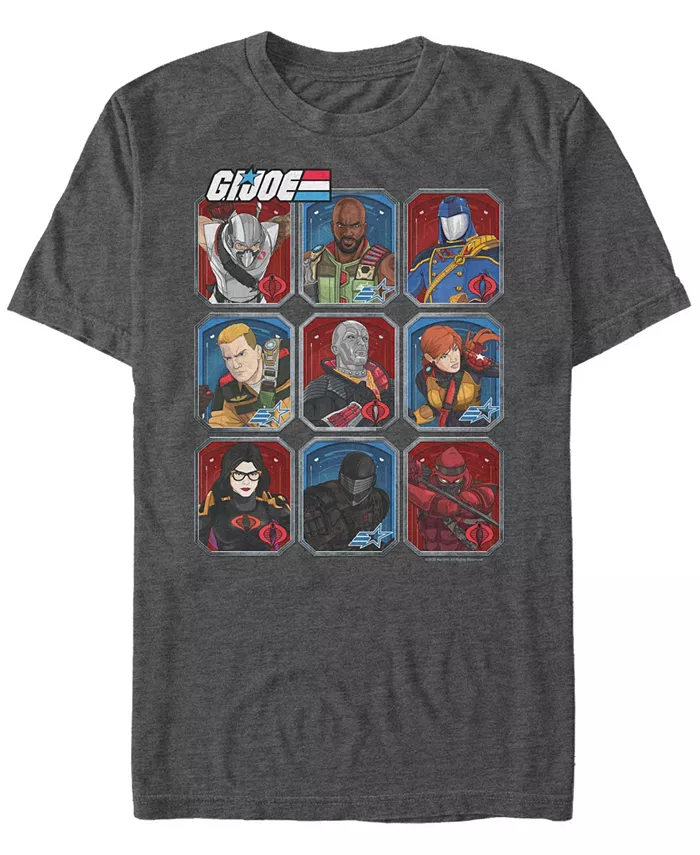 

Мужская футболка с коротким рукавом G.I.Joe Character Box Up Fifth Sun, серый