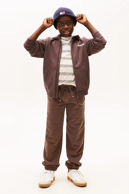 

Детские спортивные штаны Tommy Hilfiger, коричневый