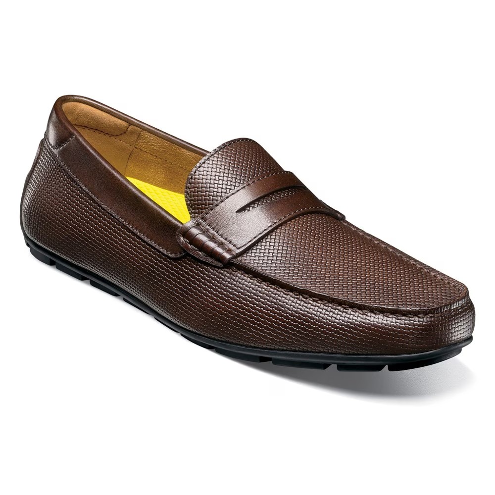 Мото мокасины пенни мокасины Florsheim, коричневый — фото 2