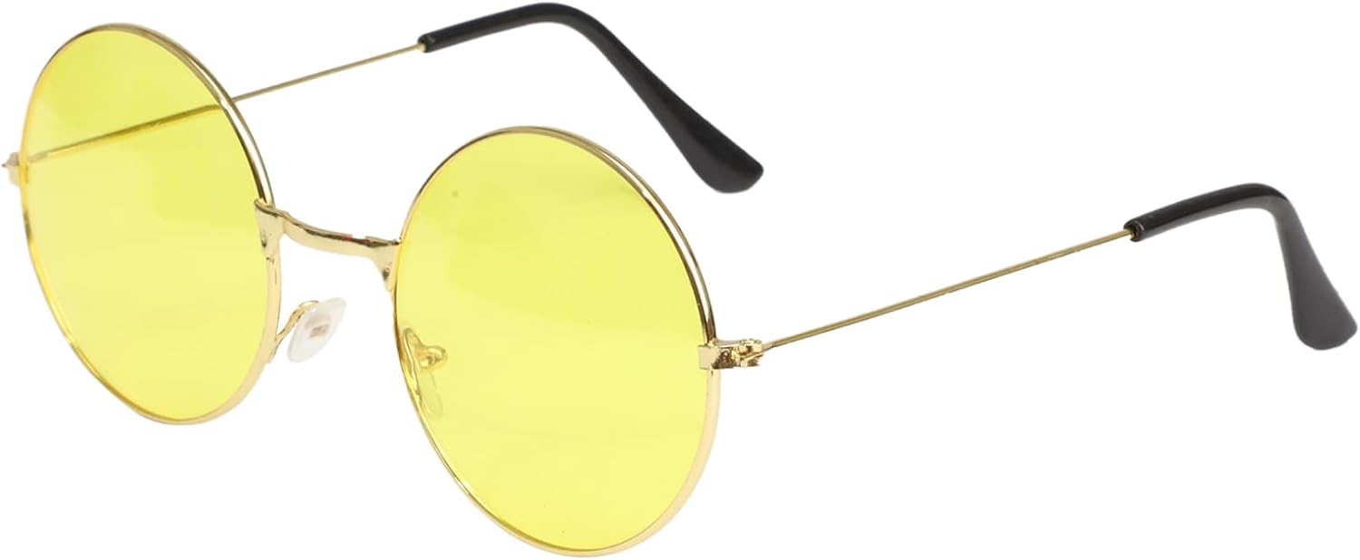 

Винтажные круглые металлические солнцезащитные очки с прозрачными линзами, поляризованные солнцезащитные очки в круглой оправе, аксессуары для костюмов vastwit, Type F