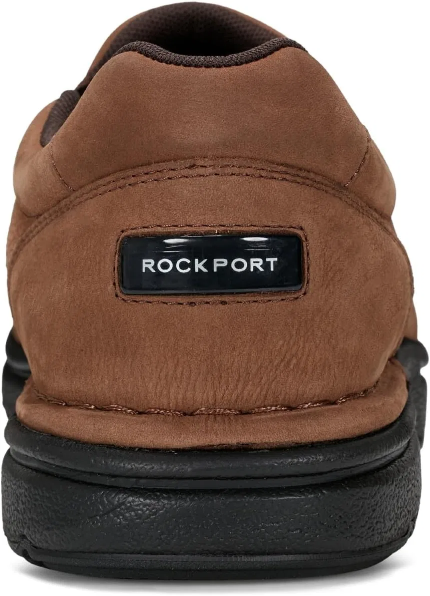Мужские тапочки Rockport Eureka без шнурков, Dark Brown Leather — фото 2