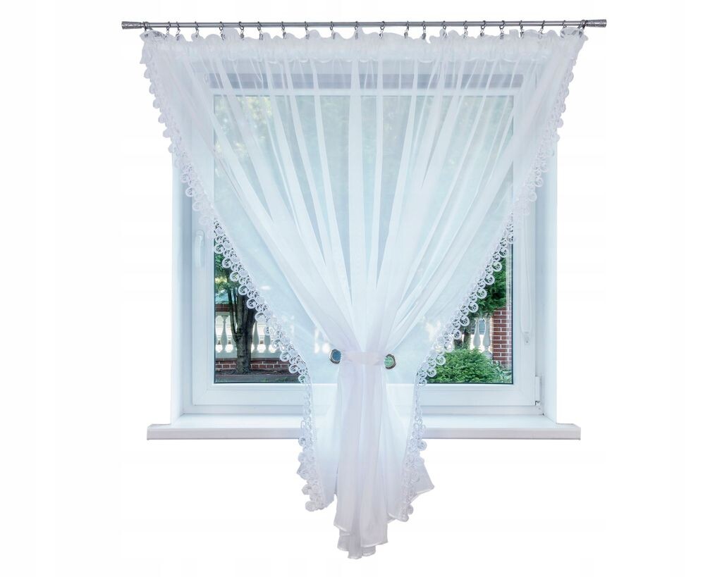 

ЯМАЙКА штора 300x250 вуаль Drapella, белый
