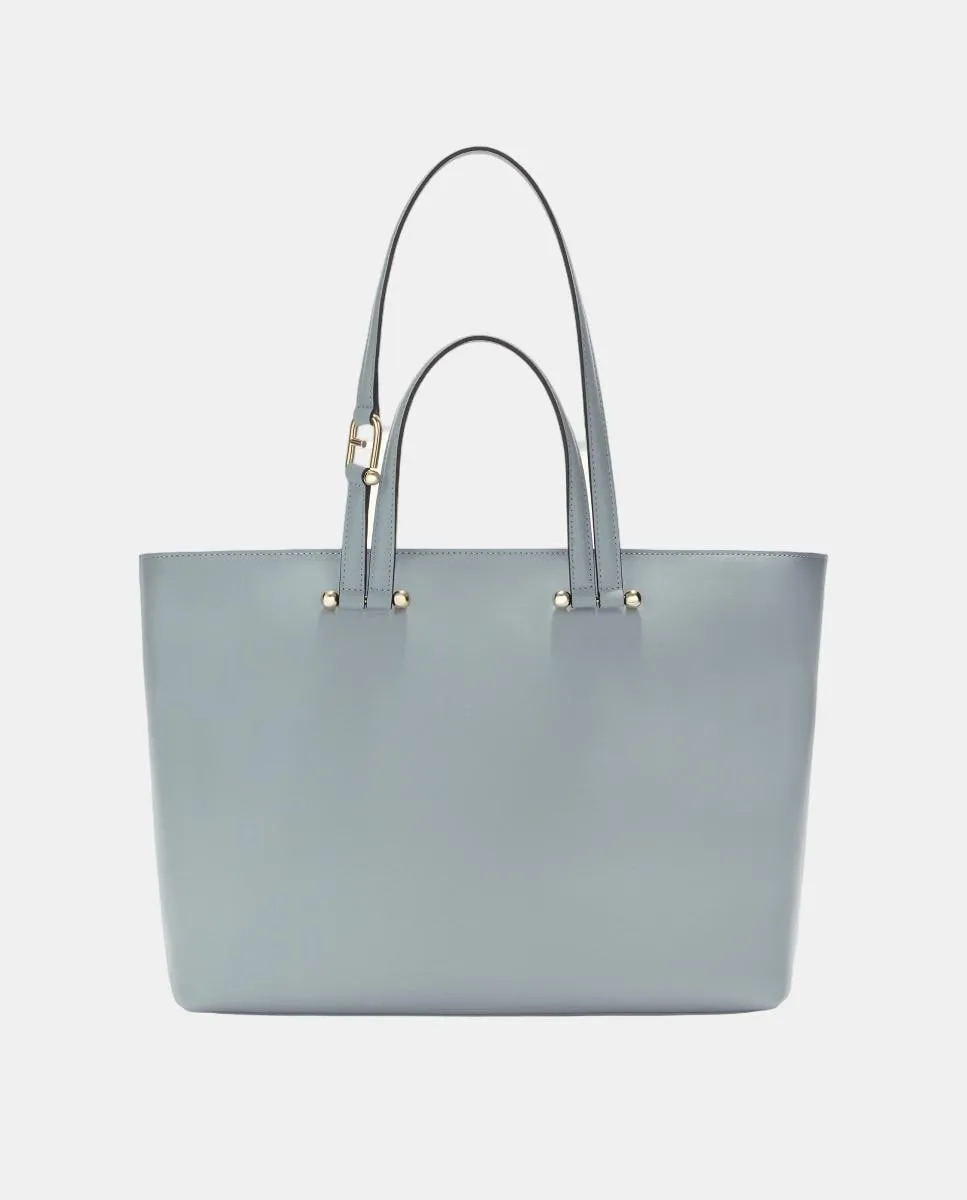 

Сумка через плечо из кожи с системой быстрого закрытия Furla, светло-голубой