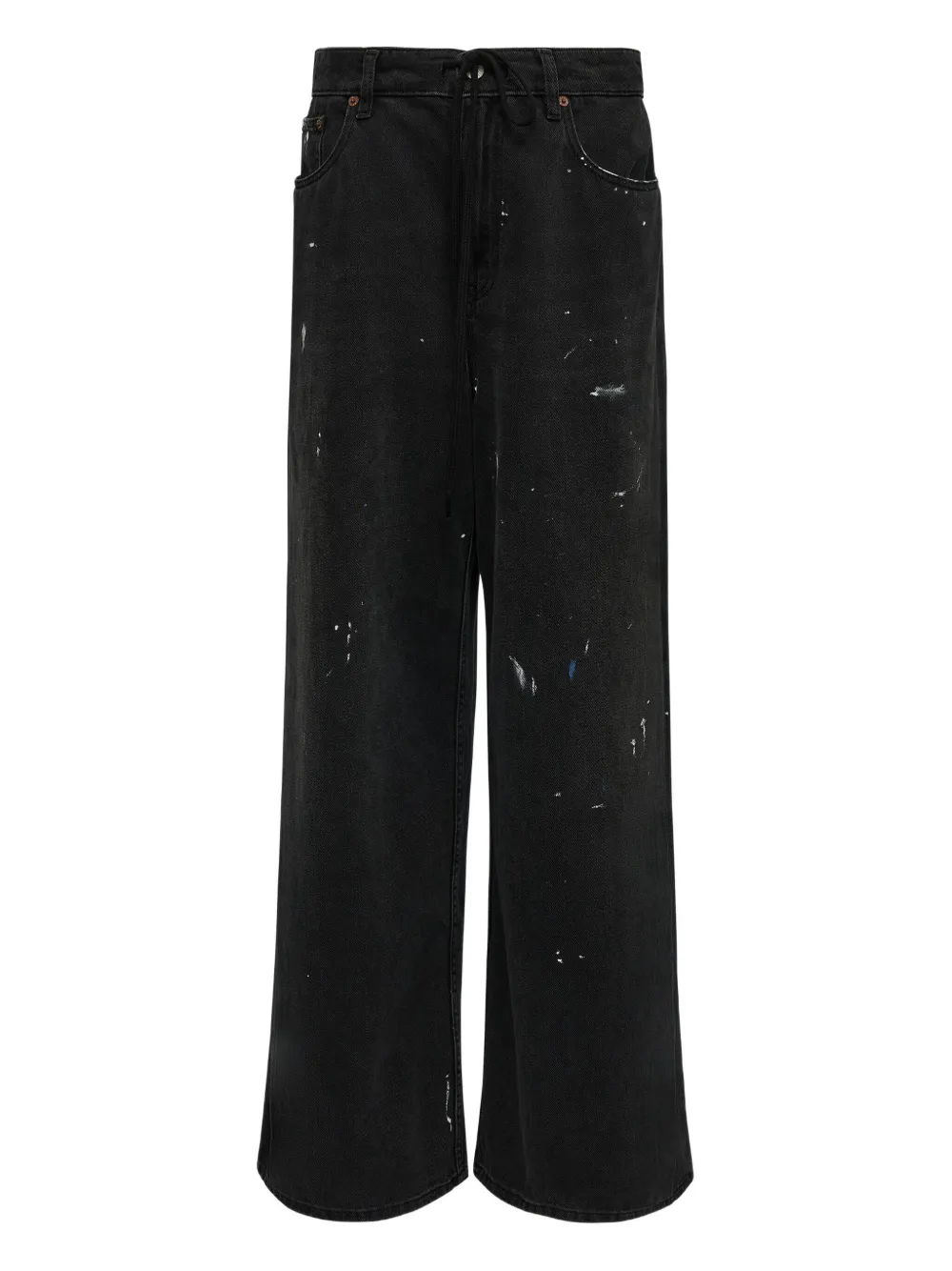 

Хлопковые джинсы MM6 Maison Margiela, черный