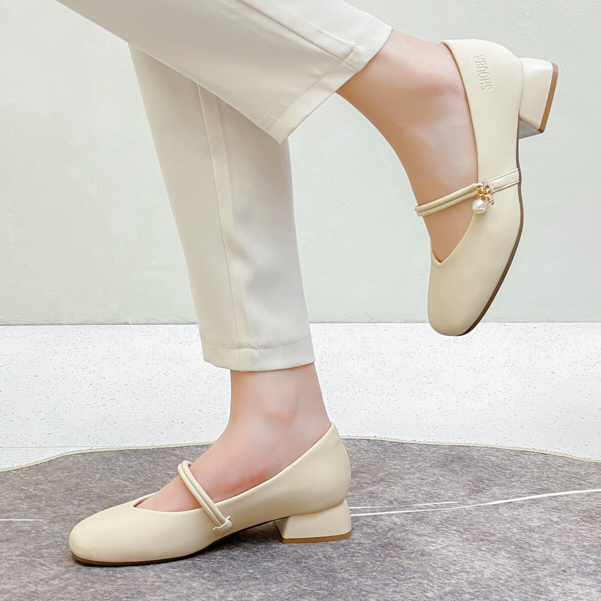Туфли женские повседневные Women's Casual Shoes Women's Sobb, бежевый — фото 4