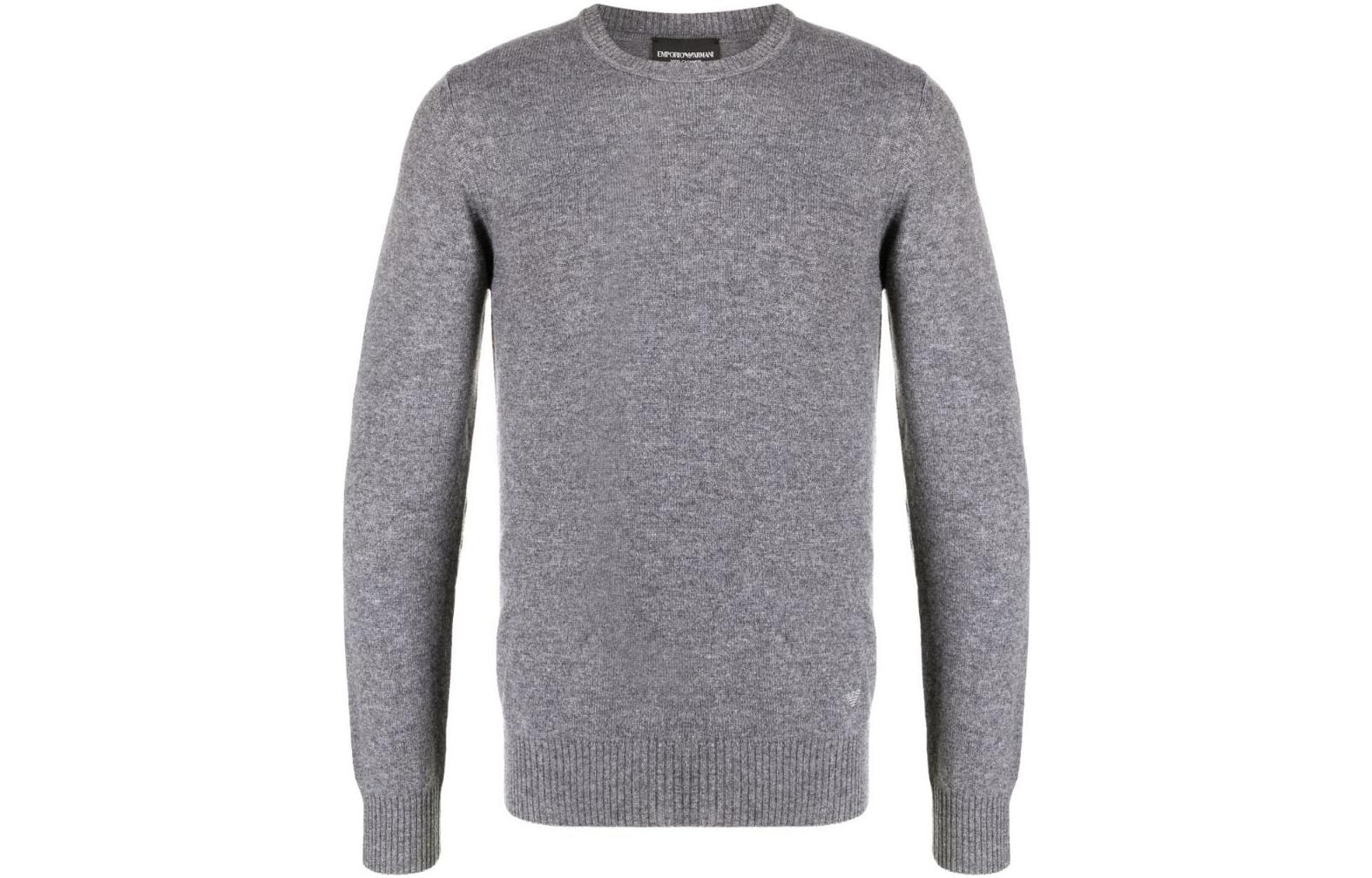 

Тонкий кашемировый джемпер EMPORIO ARMANI, серый