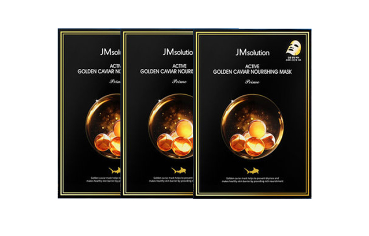 JMsolution Набор масок для лица JM Solution Gold Caviar, успокаивающий, увлажняющий, питающий, восстанавливающий, 10 шт/уп *3 — фото 3
