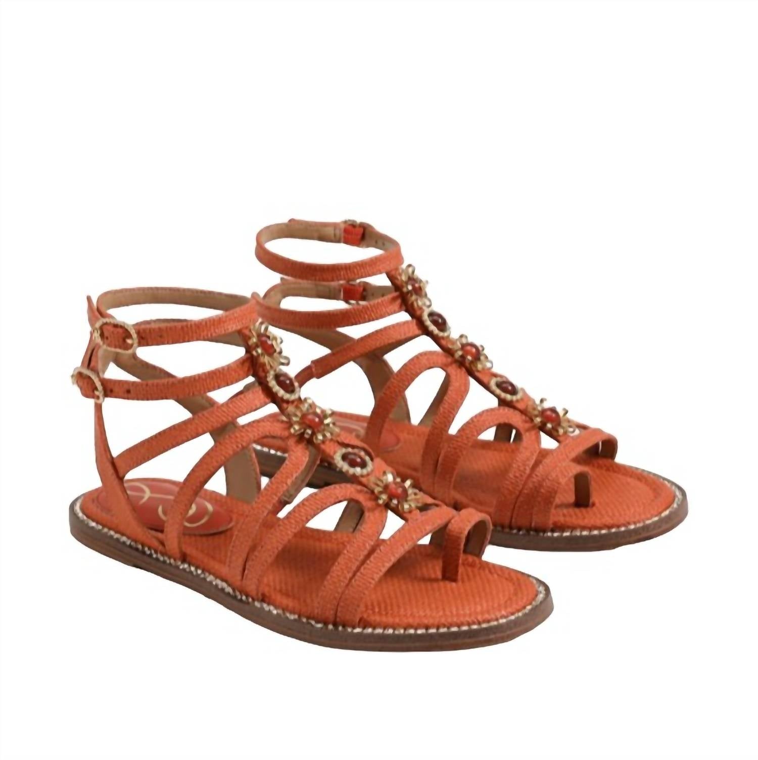 Женские сандалии Tianna в терракотово-оранжевом цвете Sam Edelman