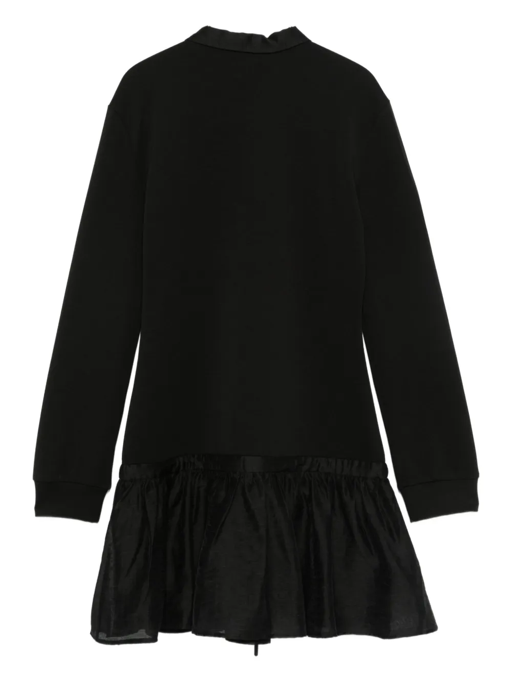 Платье с оборками и вышитым логотипом Pinko Kids, черный — фото 2