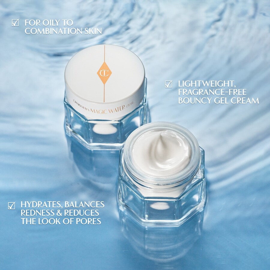 Тоник Charlotte Tilbury — Увлажняющий гель- Magic Water Cream с ниацинамидом, сменный блок, 50 мл — фото 2