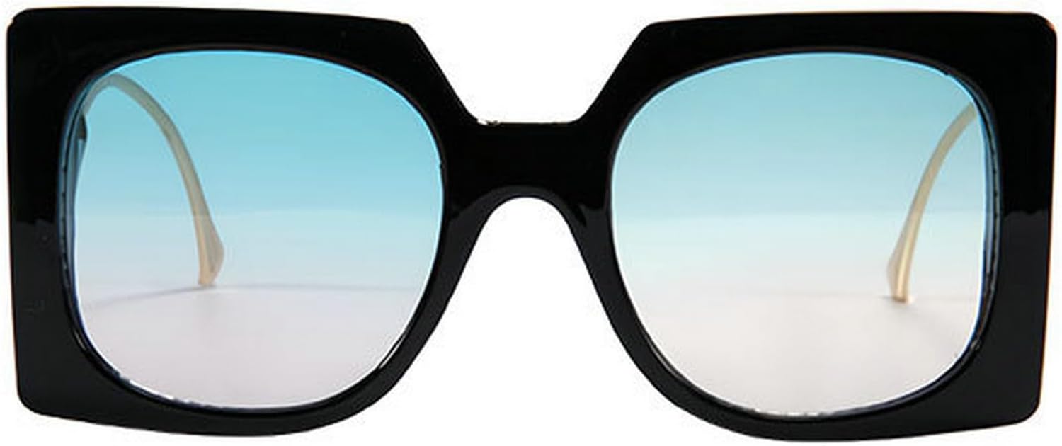 

Ретро-солнцезащитные очки большого квадратного размера для женщин, модные очки для мужчин 2025 года, темно-зеленые градиентные очки, защита от ультрафиолета UV400, модные женские солнцезащитные очки mincl, Black Green