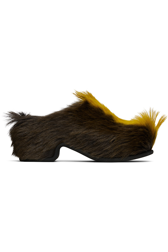 

Платформенные клоги Dries Van Noten, желтый