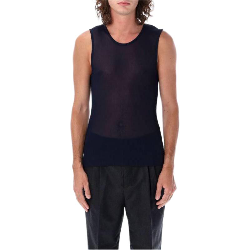 

Ami Paris майка-водолазка вязаная AMIPARIS, черный