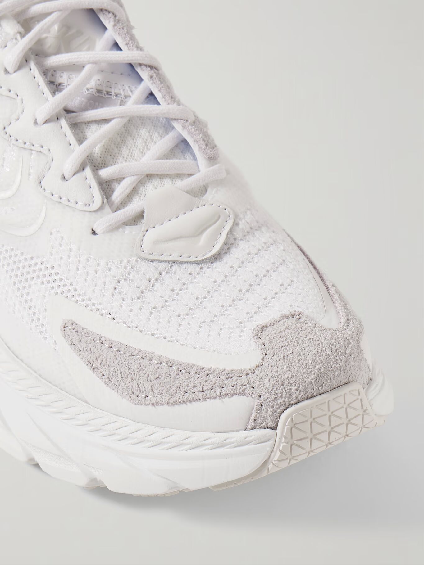 

Кроссовки для бега Clifton LS из сетки, кожи и замши с резиновой отделкой HOKA, белый