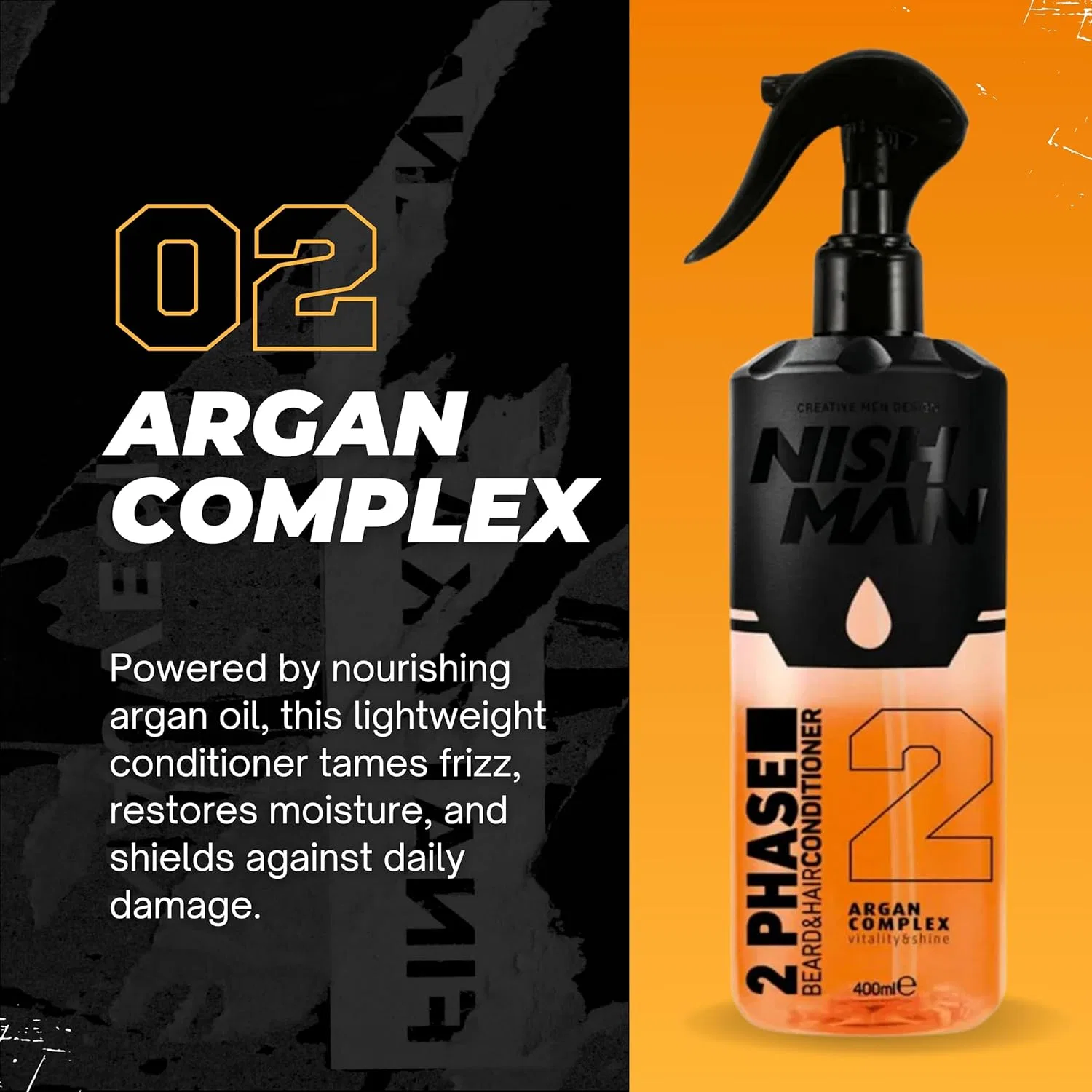 Двухфазный кондиционер «Argan Complex» 400 мл от NISHMAN — фото 2