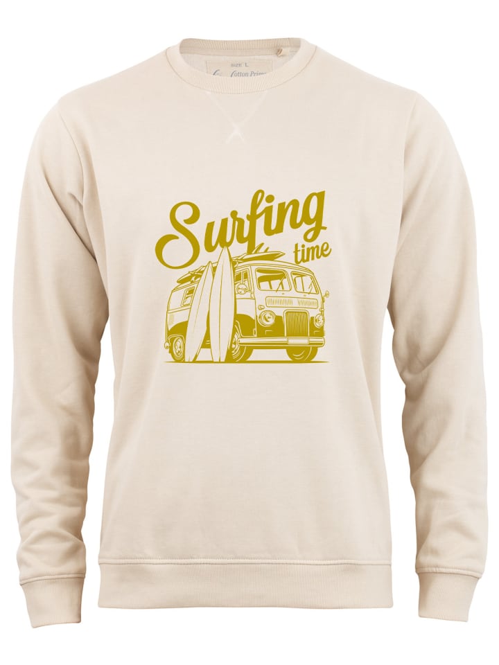 

Толстовка Cotton Prime Sweatshirt Surfing Time, бежевый