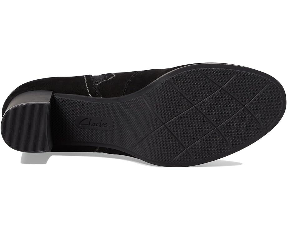 Ботинки женские Clarks Bayla Glow на каблуке, черный — фото 2