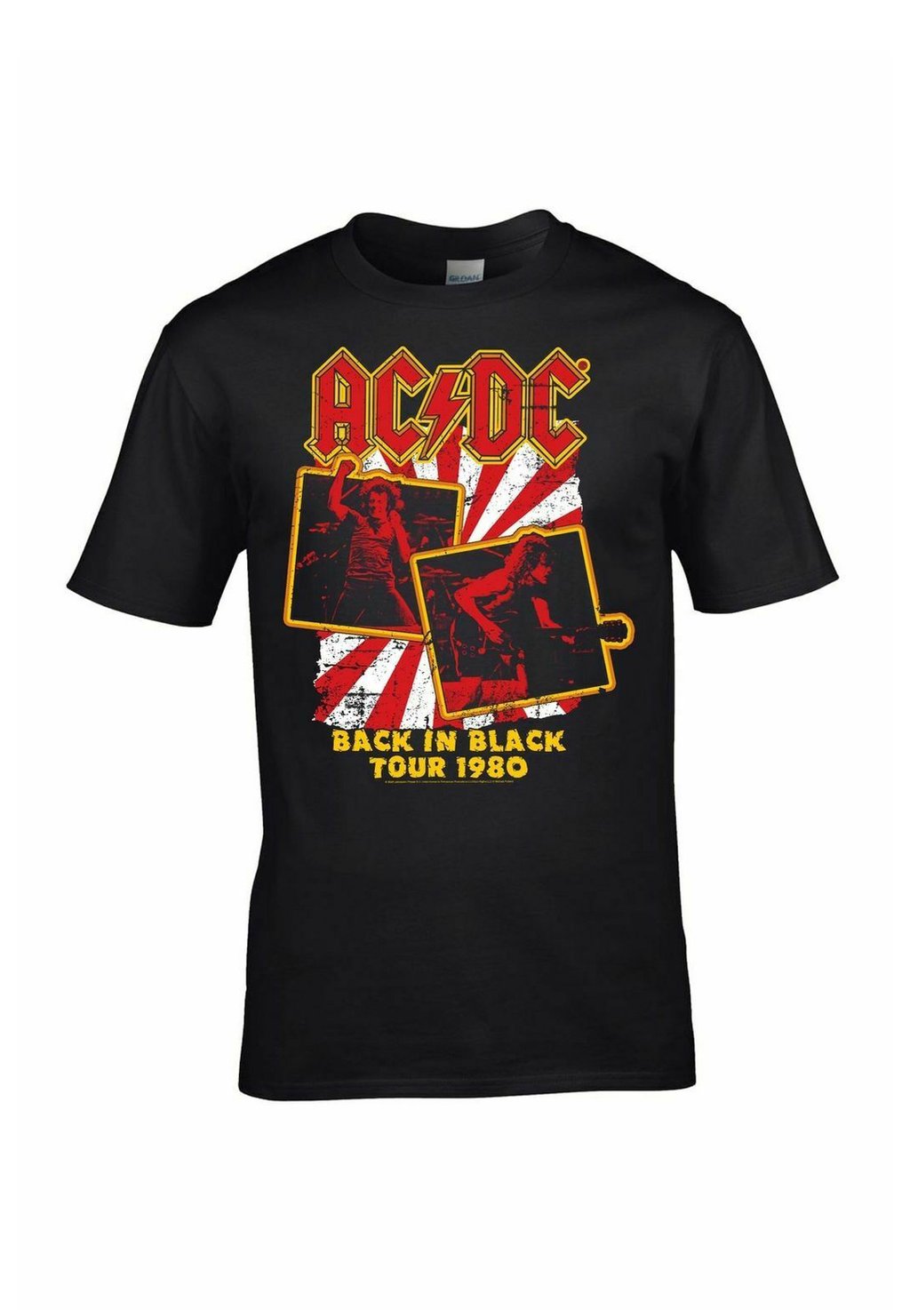 

Футболка с принтом AC DC BACK IN TOUR 1980 rockshirts, черный