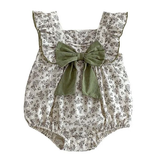 

Летний бестселлер: боди без рукавов с квадратным вырезом и цветочным принтом для девочек Mykids-Usa