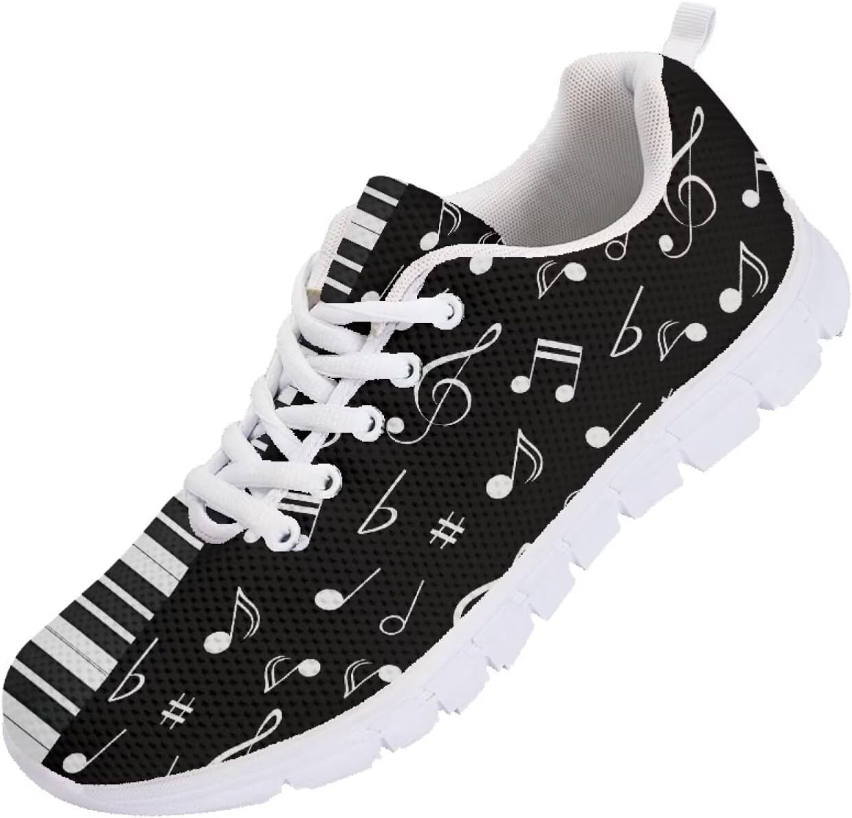 

Мужские кроссовки Funnydude Funny Print для тенниса, спортивные, удобные, дышащие, с сетчатым верхом, Piano