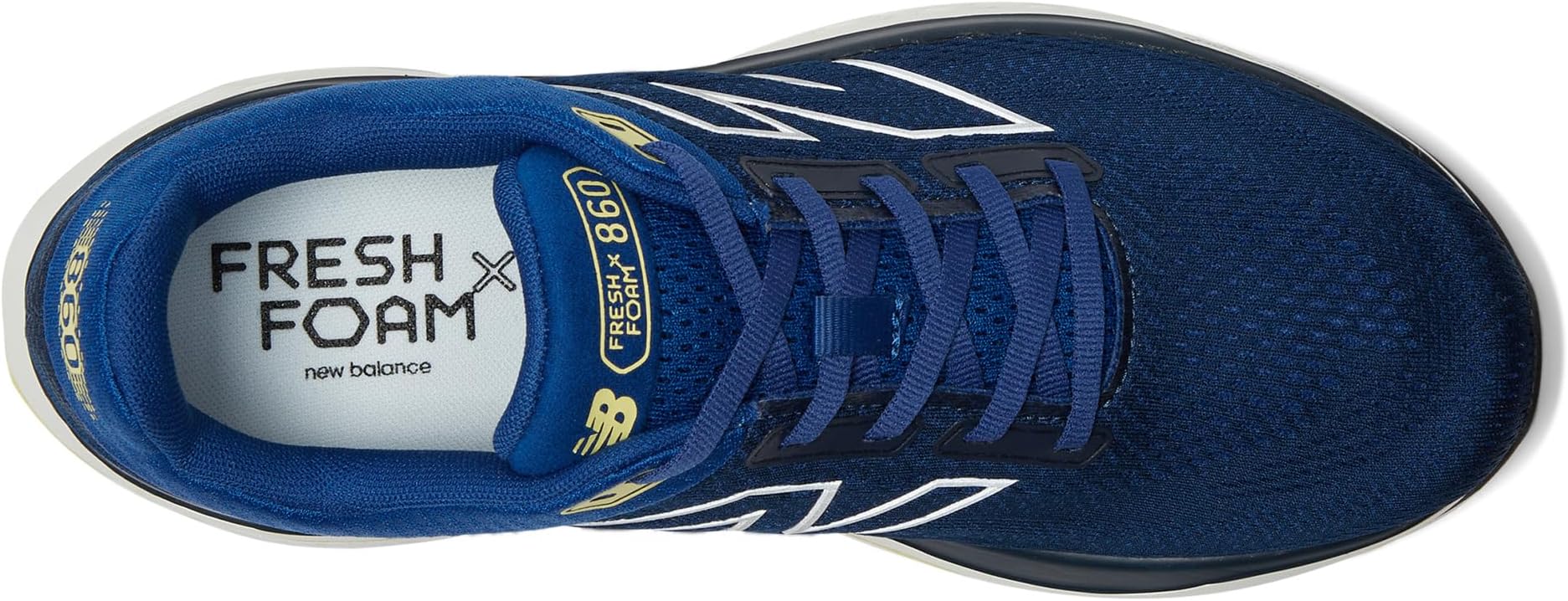Кроссовки New Balance Fresh Foam X 860v14, цвет Galaxy Blue/Nb Navy/Winter Grass — фото 2