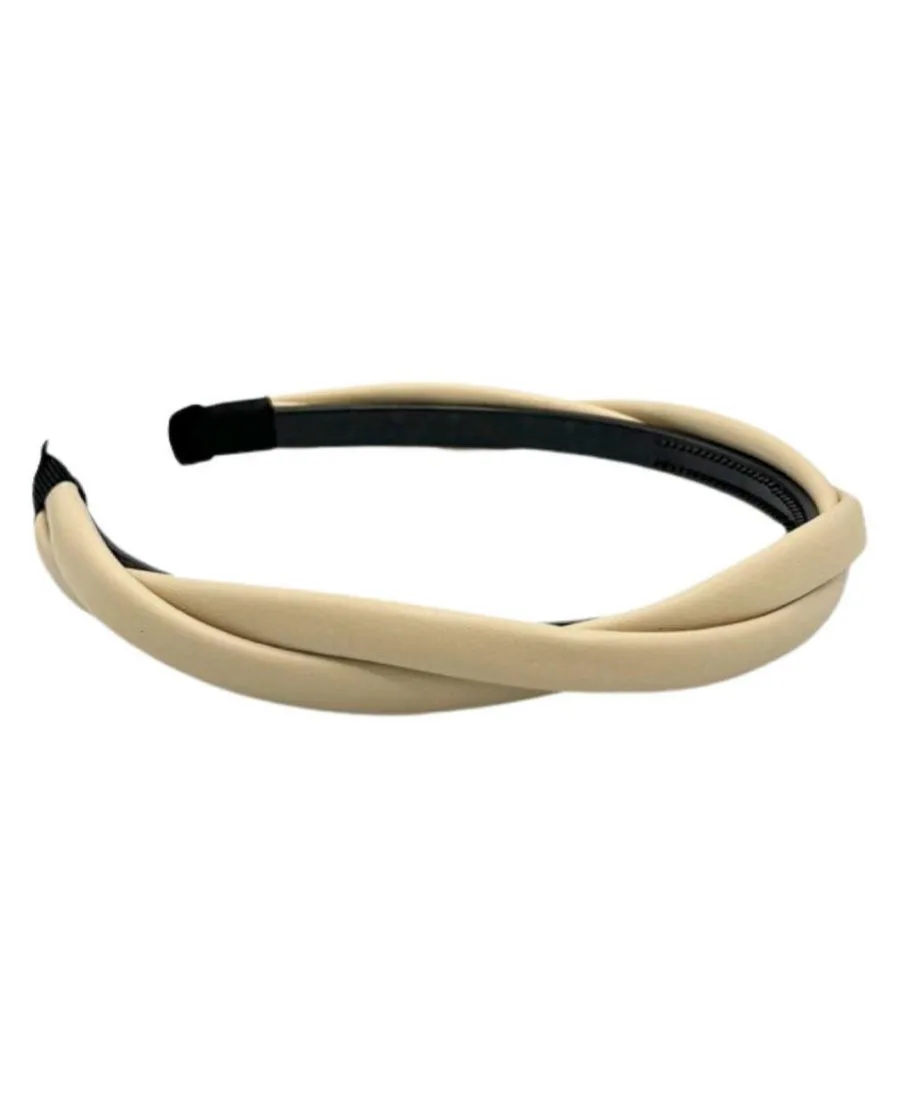 Headbands of Hope Традиционная женская повязка на голову с косами - кремовый цвет