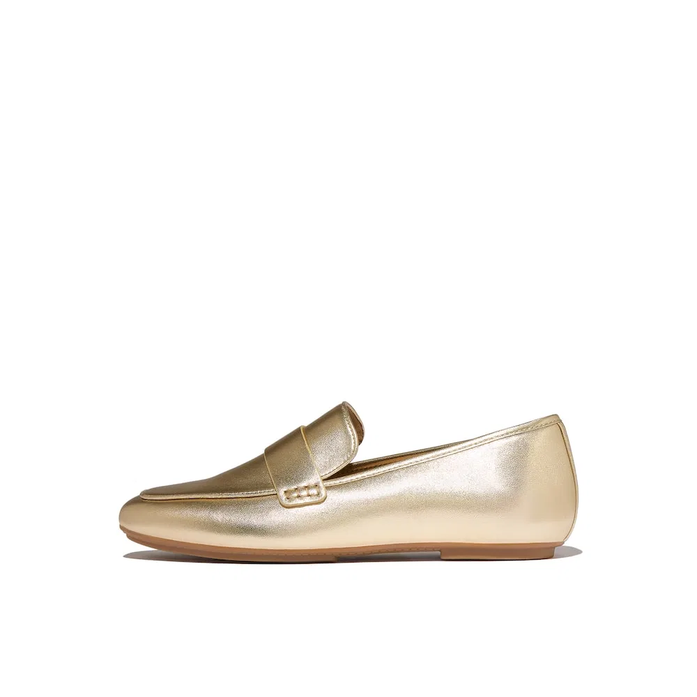 Мужские лоферы Delicato из мягкой металлической кожи Platino от Fitflop — фото 4