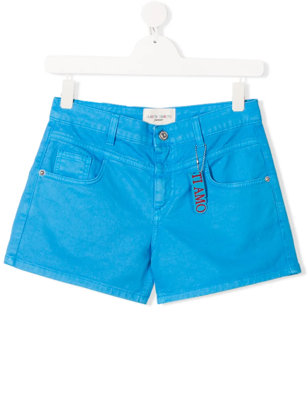 

Шорты с логотипом Alberta Ferretti Kids, синий