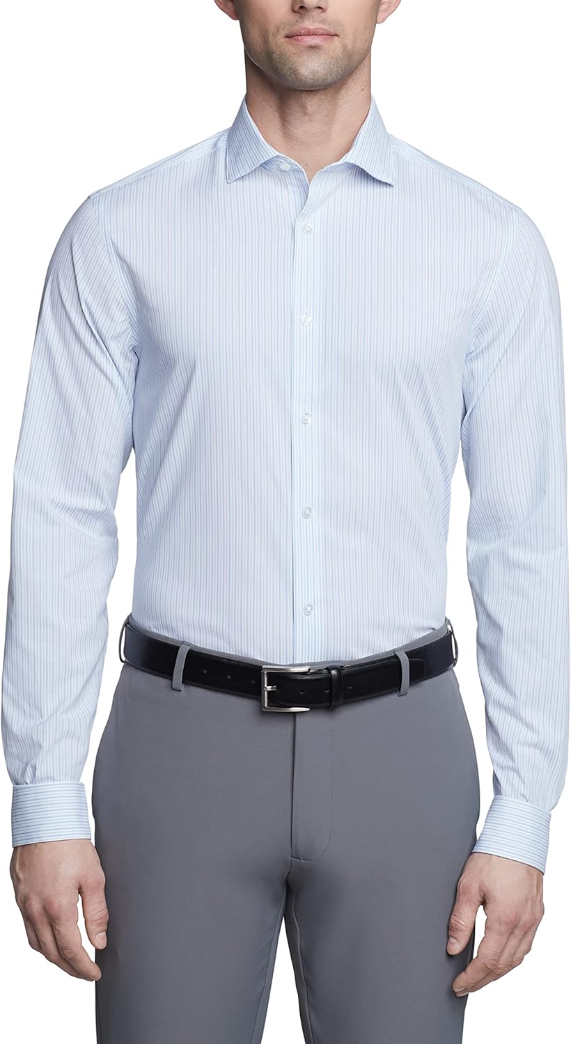 

Мужские рубашки Calvin Klein, не требующие глажки, эластичные, стандартного кроя, в клетку, Delft