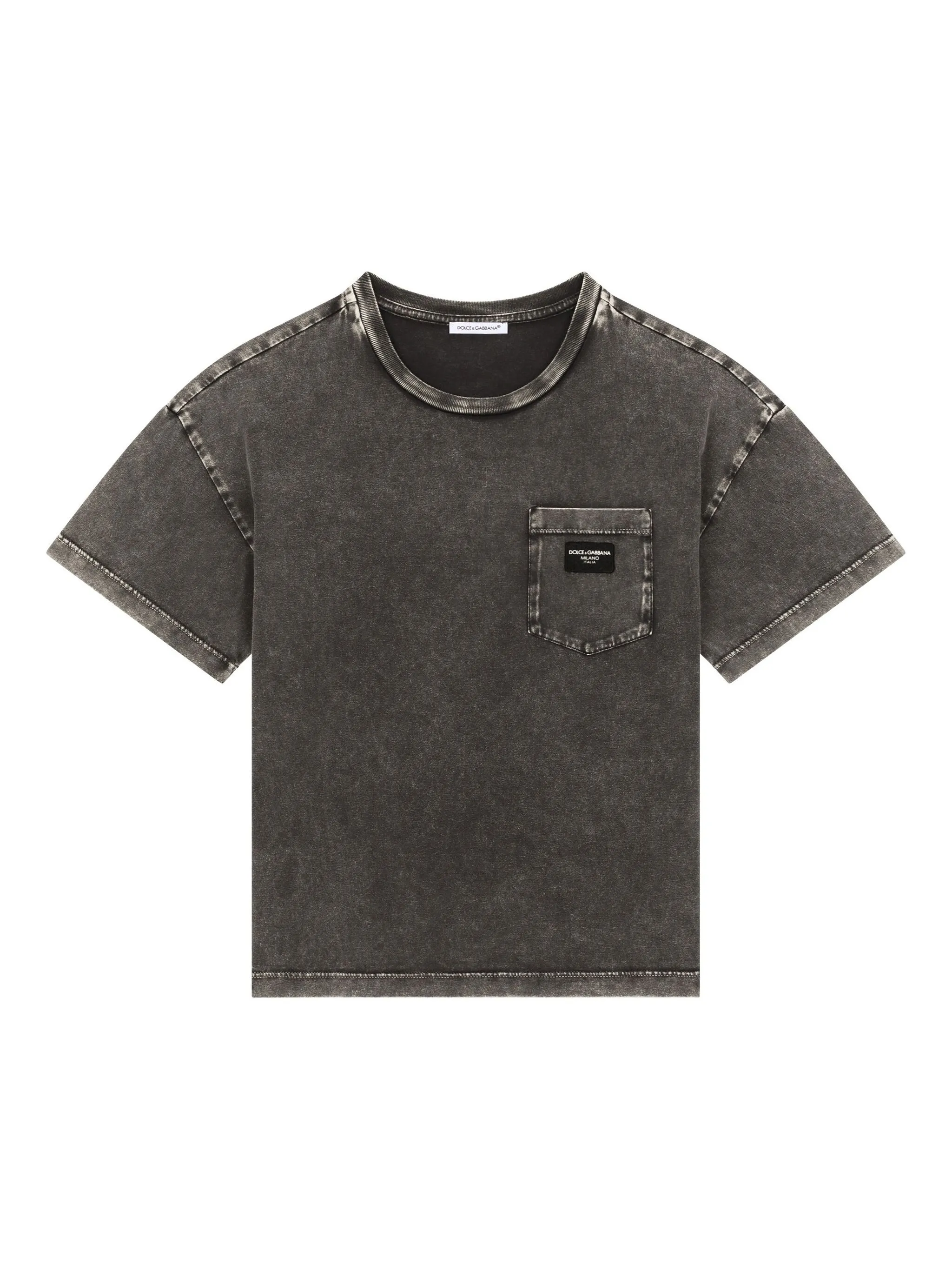 

Футболка с логотипом Dolce & Gabbana Kids, серый