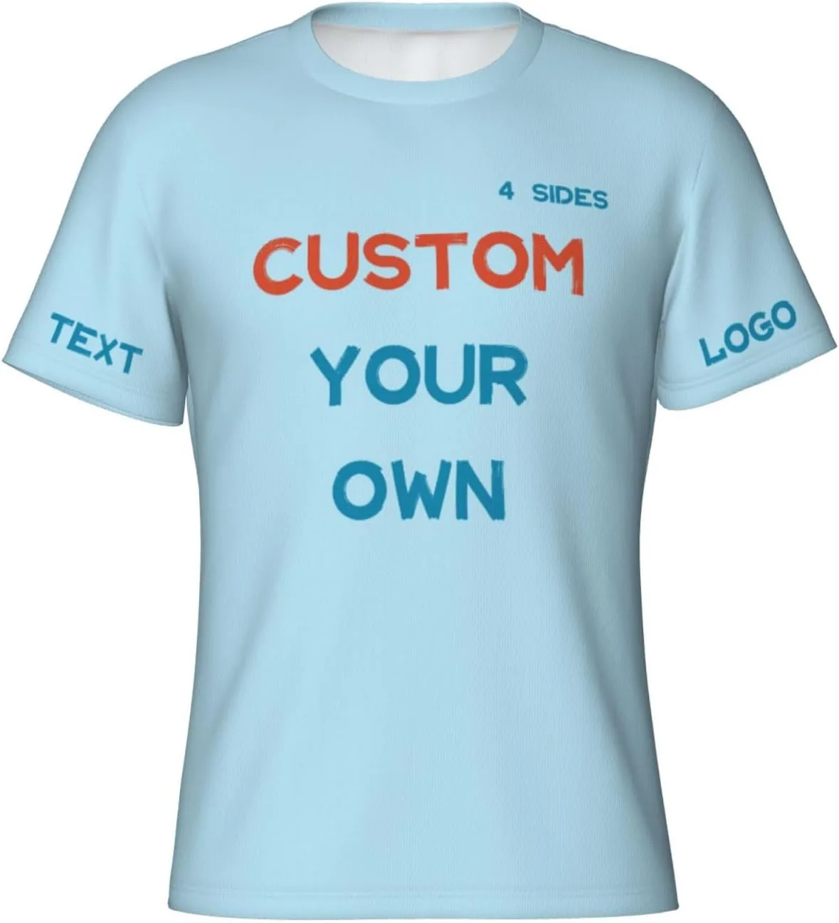 

Футболка Custom с принтом на 4 сторонах для тренировок