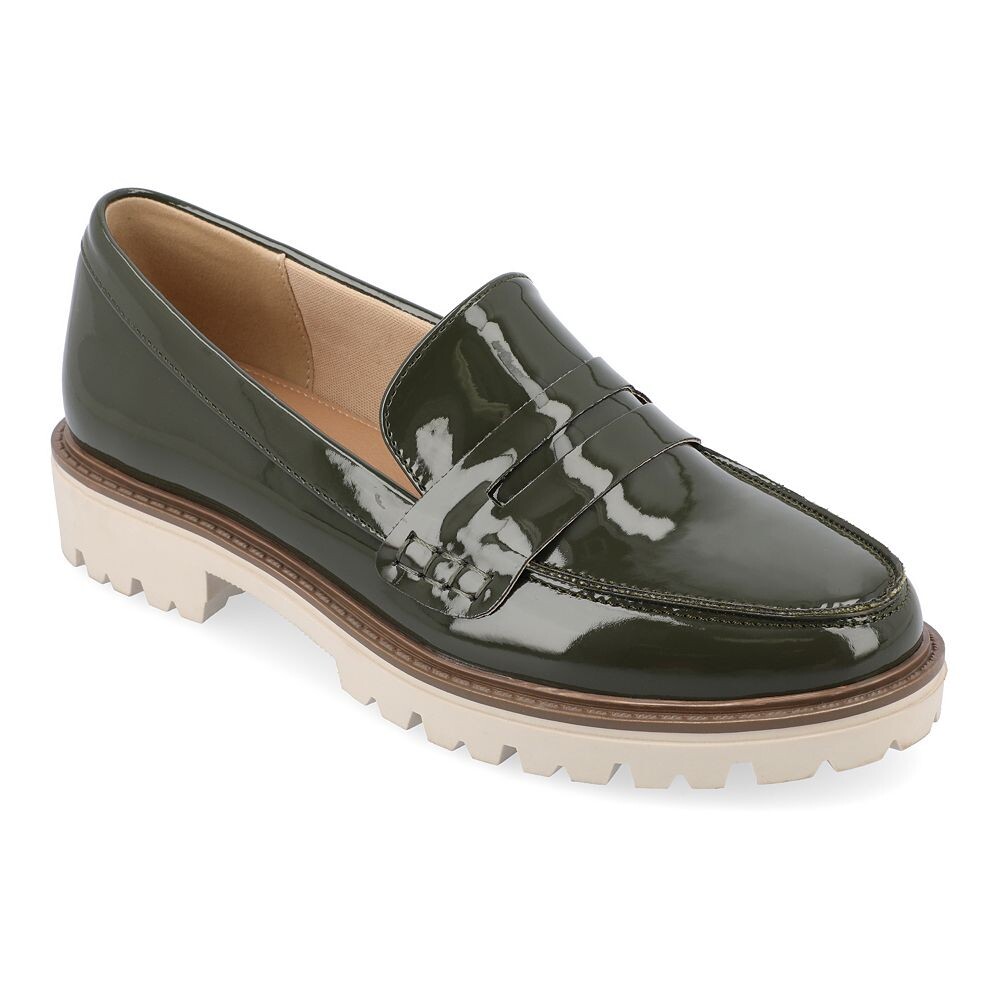 Коллекция Journee Женские лоферы Kenly Tru Comfort Foam Journee Collection, цвет Patent Green