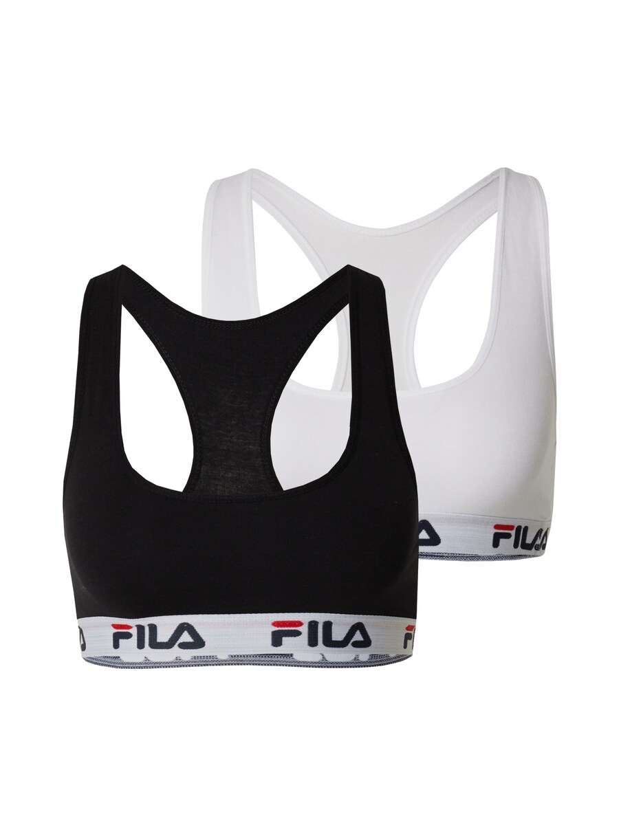 

Бюстгальтер без косточек FILA, черный/белый