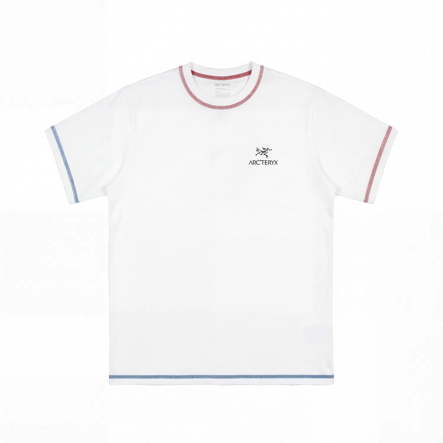 Футболка хлопковая с круглым вырезом Arcteryx Ivory White/Black