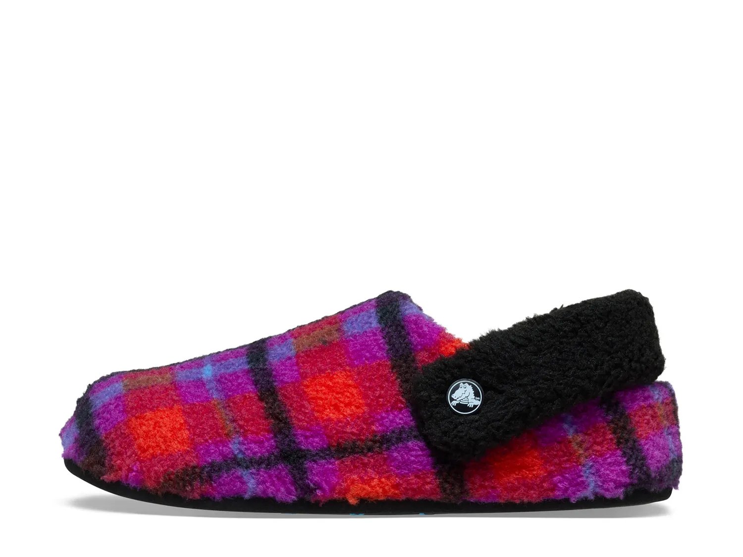 Тапочки Crocs Classic Cozzzy Plaid Slipper, Purple/Multicolor Plaid — фото 3