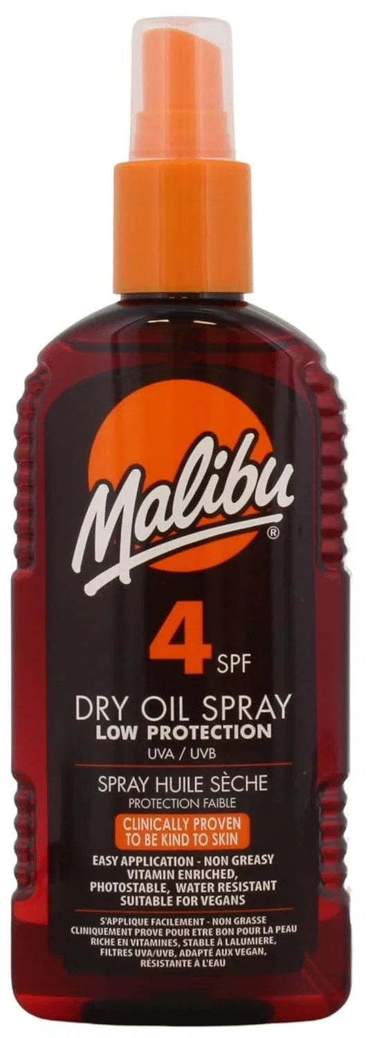 Сухое масло-спрей для загара «Malibu» SPF 4 Malibu