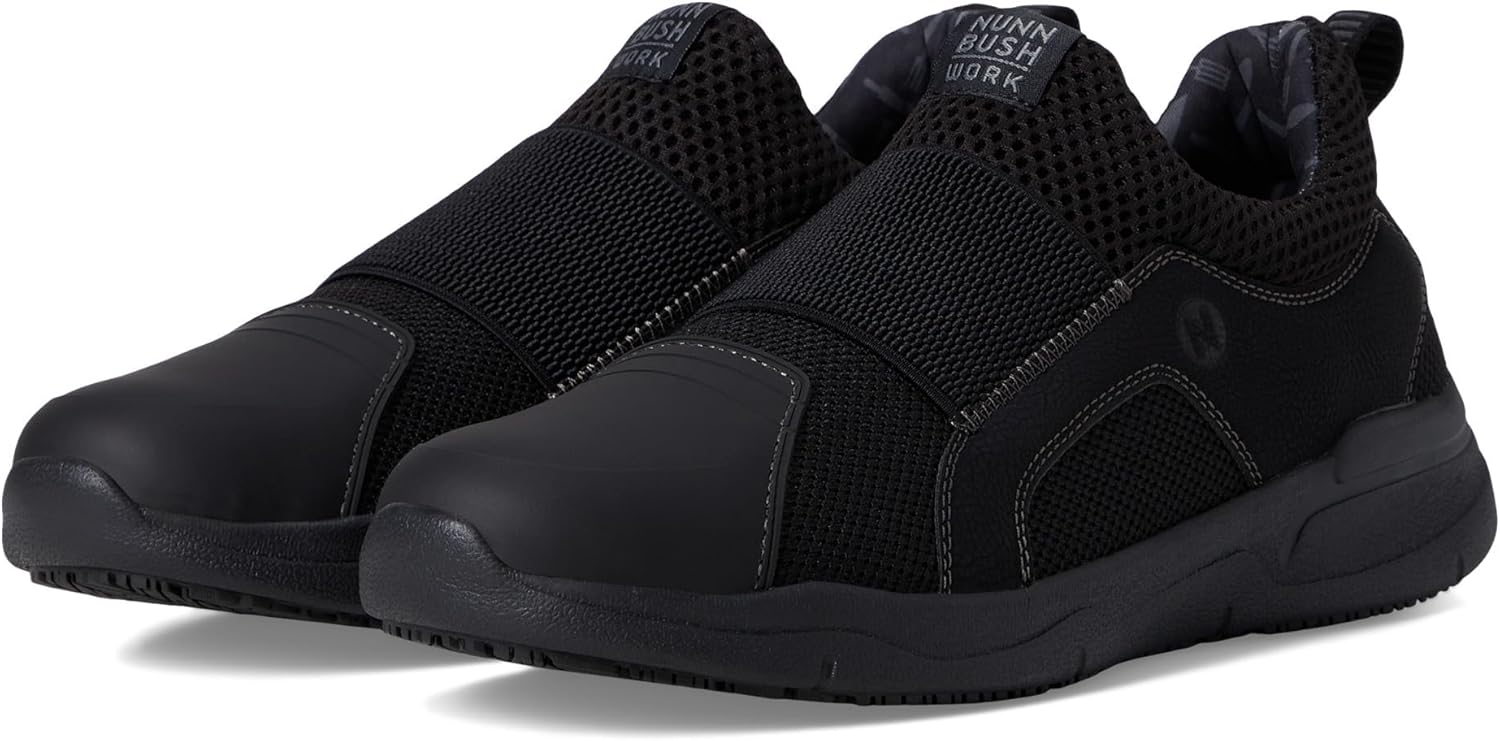 

Мужские слипоны Nunn Bush Grazie Ap1, противоскользящие, легкое надевание, спортивный стиль, черный