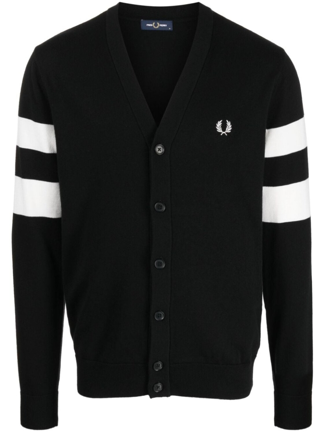 

Fred Perry кардиган на пуговицах с вышитым логотипом, черный