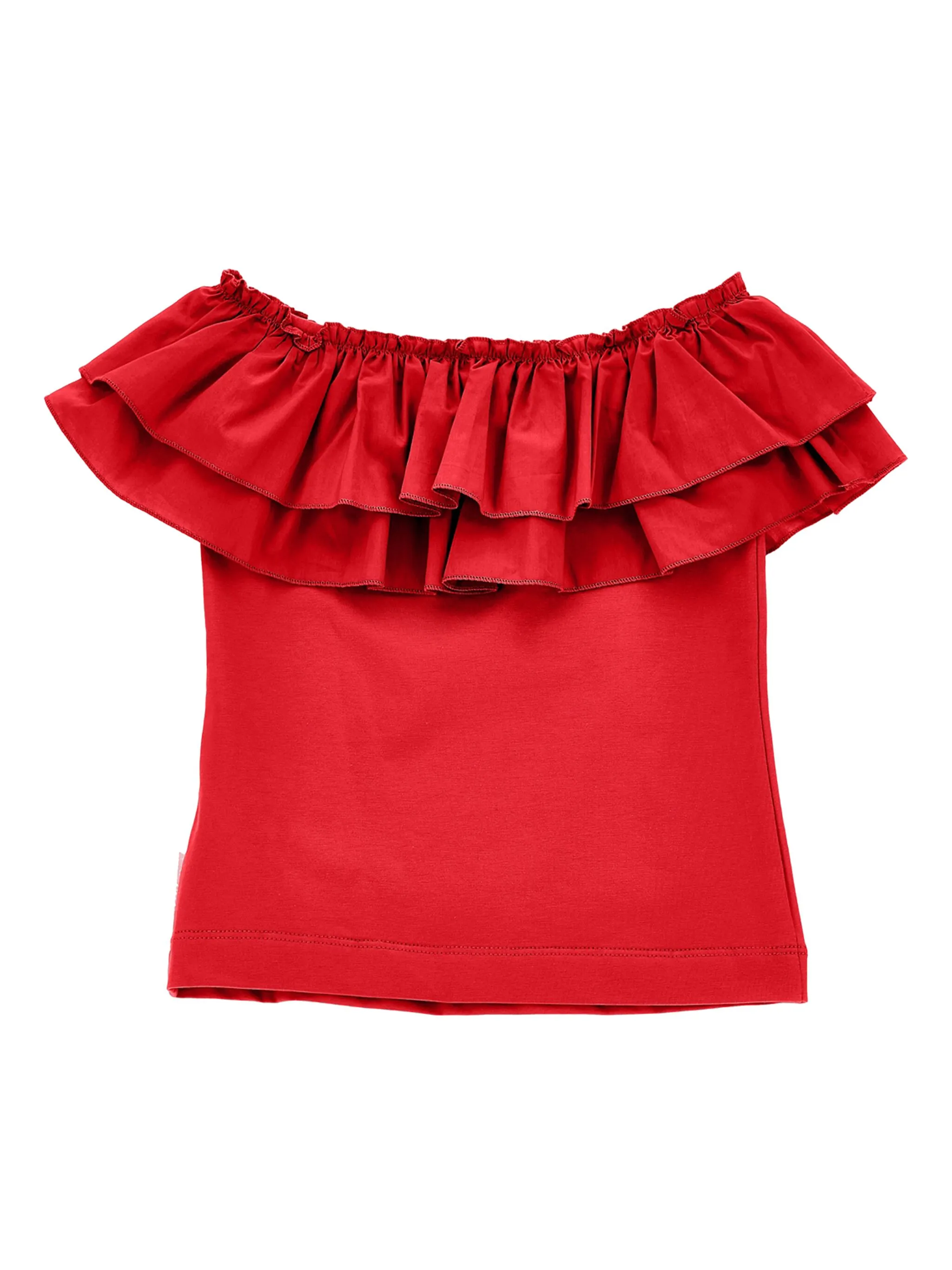 

Топ с оборками Monnalisa, красный