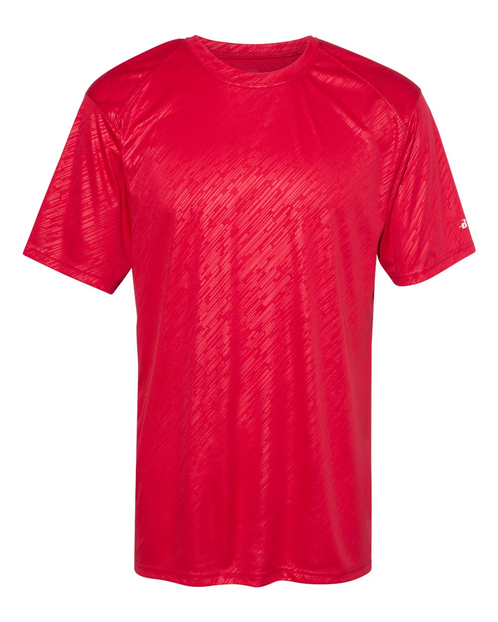 

Футболка с тиснением в линию Badger, цвет red line embossed