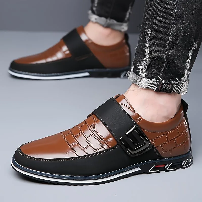 Men's lace-up Business Casual Shoes - Shock-Absorbing Insole, Anti-Slip Rubber Sole - Simple and Professional Style. Suitable for Offices, Events, and Travels - for Daily use and Weddings Clolinde, коричневый — фото 4