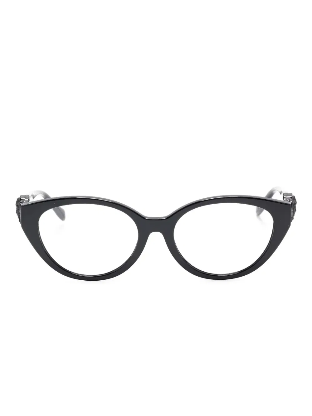 Очки в оправе кошачий глаз с декором Medusa Versace Kids, серый