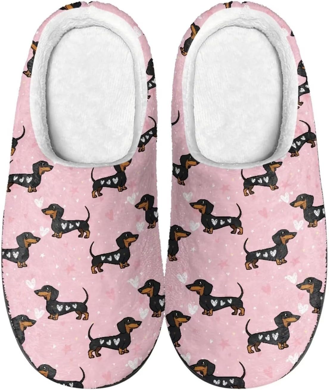 

Тапочки Baxinh Scuff для женщин и мужчин, мягкие теплые домашние тапочки для использования в помещении и на улице, легкая обувь с противоскользящей подошвой, черный/розовый